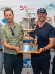 2025 Champions: Angler Evan Carruthers from Maple Plain, MN, and Capt. Greg Dini took home Grand Champion with 11 total release fish for the week
